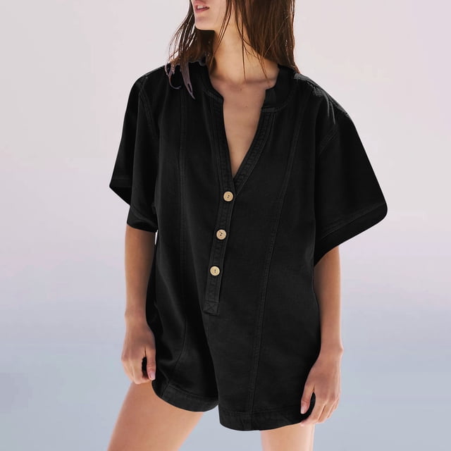 LSLJS Combinaison d'Été Décontractée pour Femmes, Couleur Unie, Bretelles Longues, Combinaisons d'Entraînement pour Femmes