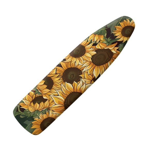 HELLHERO Sunflower Pattern Ironing Board Protector Cover Easy to Install Elastic Edge Soft and Comfortable Soft Fabric Ironing Board Cover for Friends