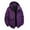 #Purple, variant on DPTALR Men's Solid Color Waterproof Workwear Jacket with Long Sleeves ,Hood ,Multiple Pockets,Orange,S