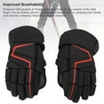 thumbnail image 4 of Gants de Hockey sur Glace Protecteurs Respirants à Roulettes Gants de Hockey de Rue pour Joueurs, 4 of 7