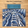 thumbnail image 6 of Luxe Weavers Blue Modern Abstract Area Rug 8x10 Geometric Living Room Carpet, 6 of 11