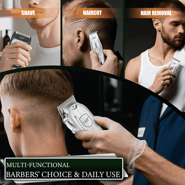 LQT Hair Clipper for Men, 3-in-1 Trimmer Set with Trimmer