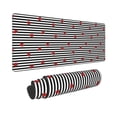 thumbnail image 2 of Disketp Gaming Mouse Pad Ladybugs On Black And White Striped Pattern Large Mouse Mat Long Extended Desk Pad Non-Slip Rubber Mice Pads Stitched Edges Thin Pad (11.8x31.5 Inch), 2 of 9
