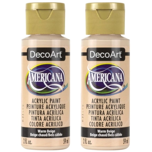 2-pack - DecoArt Americana Acrylic Paint 2oz, Warm Beige DA-078 00016455178300