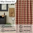 thumbnail image 5 of Park Designs Wicklow Shower Curtain - Garnet, 5 of 5