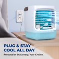 thumbnail image 4 of ChillWell - Enfriador de aire evaporativo 2.0 para habitación - Mini enfriadores portátiles de 4 velocidades con humidificador | Unidad de refrigeración personal interior en recámara, oficina en casa, 4 of 5