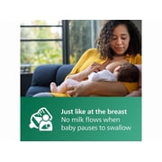 Philips AVENT Glass Natural Baby Bottle with Natural Response Nipple, Clear, 4oz, 4pk