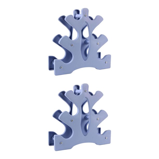 Greeniant Durable Dumbell Weight Rack Weight Holder Lifting for Home Office Azul claro 2Conjunto