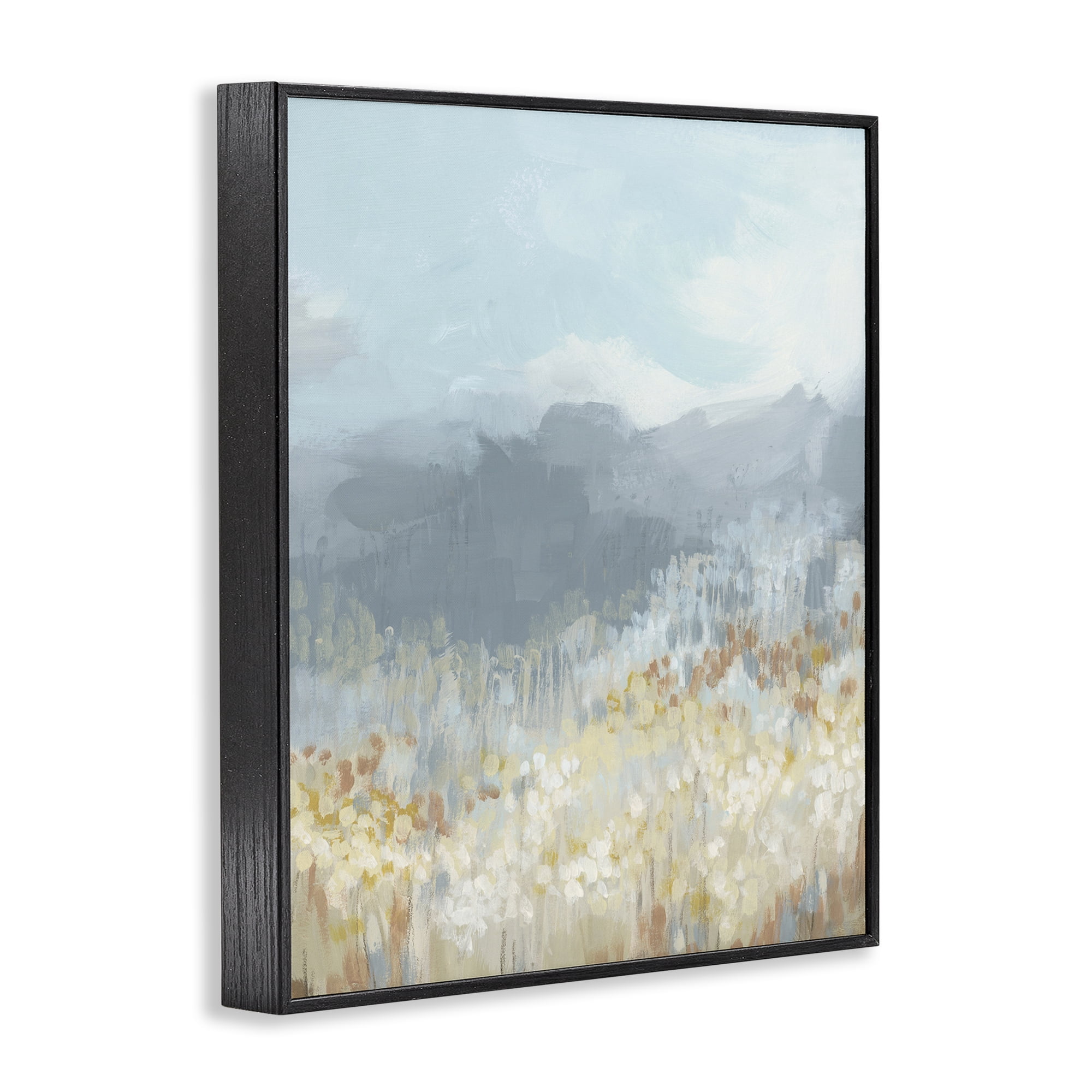Stupell Industries Mountains & Countryside Landscape Painting Black Framed Art Print Wall Art, 11 x 14