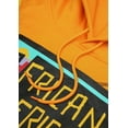 thumbnail image 4 of AACA Men's Varsity Patch Hoodie, Colorblock Pullover Sweatshirt for HBCU Pride, Gold/Black Line, 4 of 7