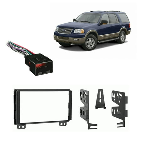 Fits Ford Expedition 2003 DDIN Harness Radio Dash Kit ... radio wiring harnesses walmart 