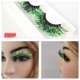 thumbnail image 1 of Zhuge 1 par de pestañas postizas con purpurina y lentejuelas de colores, pestañas postizas de visón esponjoso con color para cosplay, maquillaje de escenario (estilo brillante, Q-06), 1 of 3
