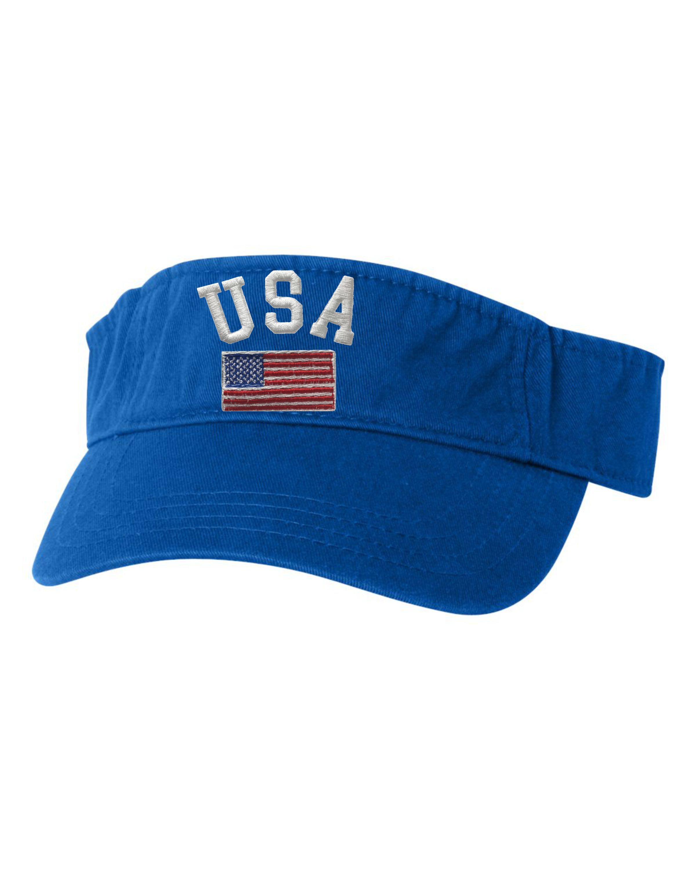 Adult USA National Pride Embroidered Knit Beanie Cap 