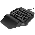 thumbnail image 1 of Clavier à une Main, USB Câblé Durable ABS Demi-Clavier pour Bureau, 1 of 8