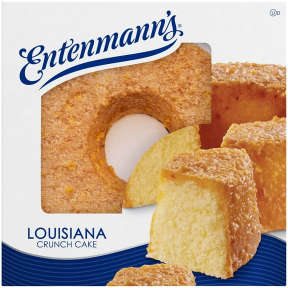 Entenmann's Louisiana Crunch Cake, 20 oz, Coconut Bunt Cake, Box