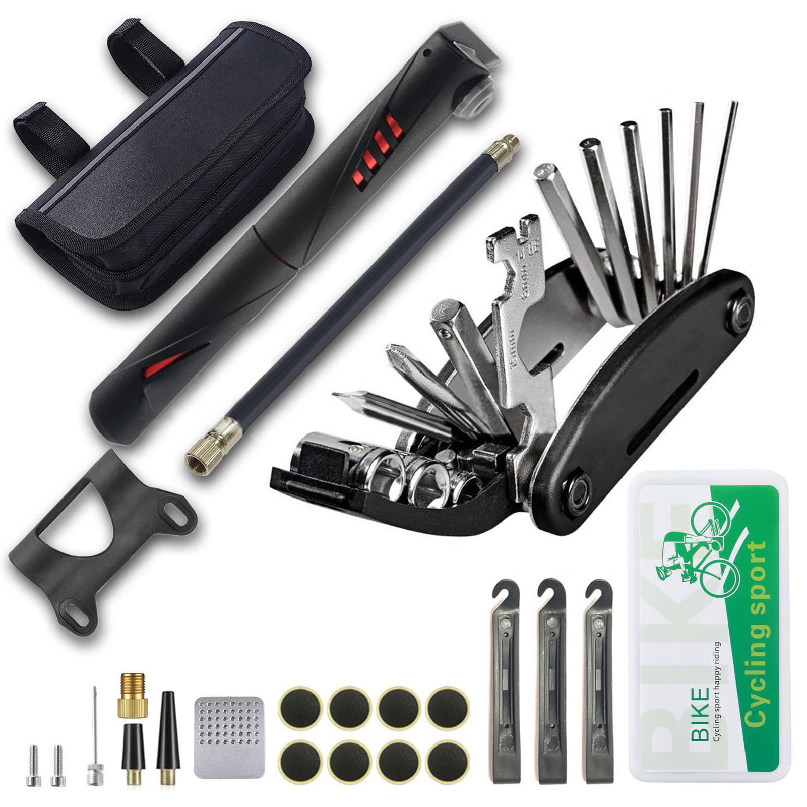 Details about   1 Set Mountain Bike Bicycle Complete Maintenance Repair Hand Wrench Tool Kit 
