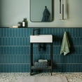 thumbnail image 3 of Pierre 19.5 Single, Freestanding, Open Shelf, Matte Black Frame Bathroom Vanity, 3 of 12