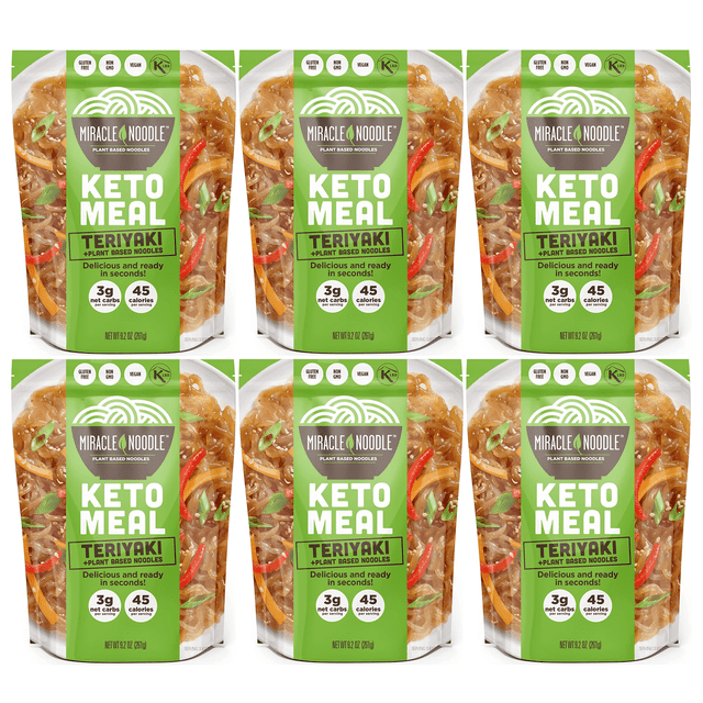Miracle Noodle Keto Meal 9.2oz (6Pack) Flavor Teriyaki