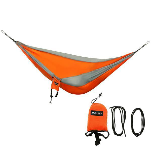 Lifeleads Camping Hammock-Nylon Double Portable Parachute Lightweight for Outdoor or Indoor Backpacking Travel Hiking