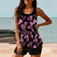 thumbnail image 5 of Abomasnow Women's Tankini Bathing Suits Two Piece Tankini Swimsuits Floral Graphic Swim Tank Top with Boyshorts S-2XL, 5 of 6