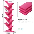 thumbnail image 2 of LELELINKY 10 Tier Freestanding Bookshelf, Wooden Storage Organizer for Living Room, Home Office, Kitchen, Pink, 2 of 8