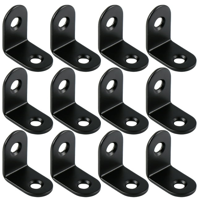 NUOLUX 20Pcs Right Angle Corner Braces Stainless Steel Lshaped Bracket