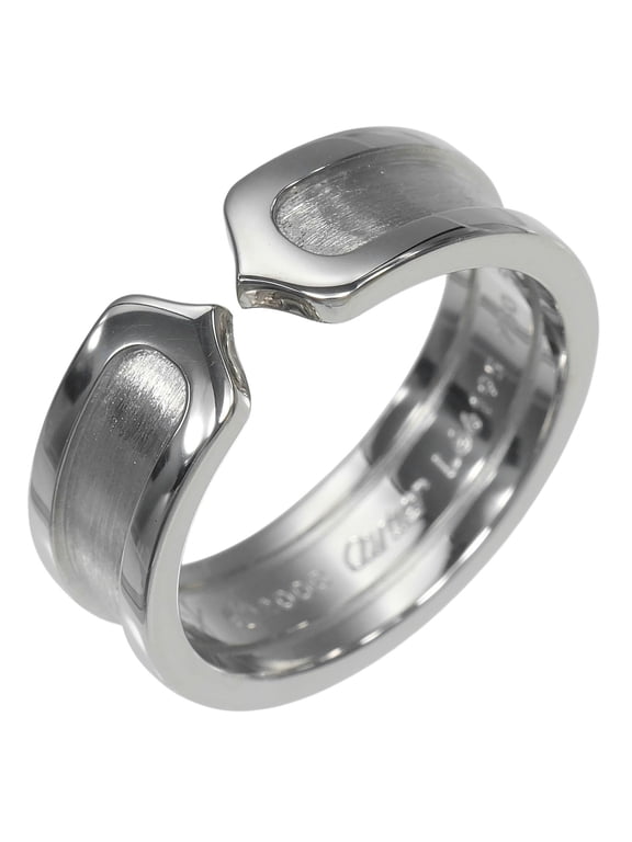 Pre-Owned Cartier Ring 2C, Size 13, 18K White Gold, Approx. 7.7g
