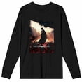 thumbnail image 2 of DC Comic Book Batman Dark Knight Rises Men's Black Long Sleeve Tee Shirt- XL, 2 of 3
