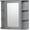 grey, variant on Giantex Bathroom Mirror Cabinet, Modern Wall Cabinet with Mirror, Medicine Cabinet with Mirror, Ideal for Bathroom, Dressing Room or Living Room, 26 x 6.5 x 25 inches (White)