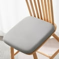 thumbnail image 4 of Slow Recovery Foam Chair Cushion | Detachable & Machine Washable | 40x40x4cm Non-Slip Seat Pad | Milk Fiber Fabric for Kitchen Dining Office Car Classroom | Gray, 4 of 6