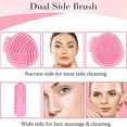 thumbnail image 3 of Double-Headed Silicone Mask Cleansing Brush, Mud Mask Brush, and Massage Brush for Facial Beauty, 3 of 5