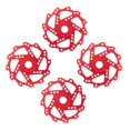 thumbnail image 2 of Adaptador de Cubo Hexagonal de Rueda de Disco de Freno de 4 Piezas de 17 mm para Arrma 1/7 Infraction Limitless Felony 1/8 RC, Piezas de Actualización Rojas, 2 of 5
