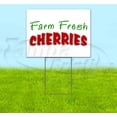 thumbnail image 1 of Farm Fresh Cherries (18" x 24") Yard Sign, Includes Metal Step Stake, 1 of 6