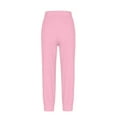 thumbnail image 5 of Drawstring Pants Women, Audhol Sweatpants for Women Pants Drawstring Casual Fashion Solid Color Cropped Pants Joggers for Women Pink 3XL, 5 of 5