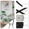 thumbnail image 4 of Indoor Outdoor Side Table - Mosaic Side Table, Round Side Table with Ceramic Tile Top, Patio Accent Table for Yard, Garden, Living Room Ect, 4 of 6