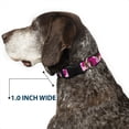 thumbnail image 6 of Buckle-Down Pet Collar, Dog Collar Plastic Buckle, Camo Pink, 16 to 23 Inches 1.5 Inch Wide, 6 of 8