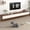 Walnut & White, variant on Blotout 94.5''Minimalist Floating TV Stand, Modern Wall-Mounted Media Console with 4 Drawers for Wall-mounted TV Up to 110'', Walnut & Black
