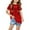 Red, variant on Honeeladyy Short Sleeve T-Shirts for Kids Summer Tops for Girls Graphic Round Neck Tops Cute Loose Pullover Shirts Blue 7-8 Years