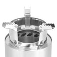 thumbnail image 6 of BIMZUC Portable Stainless Steel Wood Burning Camping Stove Foldable Backpacking Charcoal Burner (4.9in / 12.5cm), 6 of 9