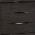thumbnail image 2 of Jose 42 Inch Acacia Wood 3 Drawer Nightstand, Metal Handles, Dark Gray, 2 of 6