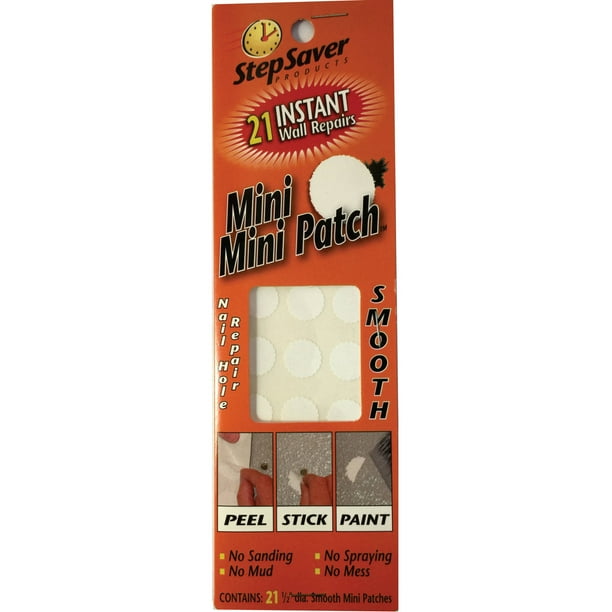Stepsaver Products Mini Mini Patch Smooth Nail Hole Patch Kit - Walmart