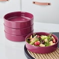 thumbnail image 6 of Stone + Lain Cleo Stoneware Collection Dinnerware Set, 16-Piece Service for 4, Magenta, 6 of 6