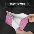 thumbnail image 5 of Lsque French Bulldog Printed Long Tissue Box Cover Holder, Facial Paper Organizer Dispenser,Triangle with Bottom Belt, PVC Leather Decorative Organizer, 5 of 9