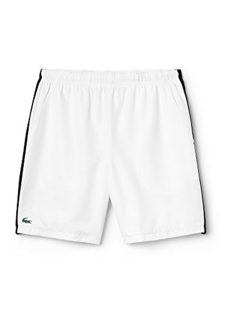 lacoste white shorts mens