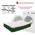 thumbnail image 4 of Majestic Pet Poly/Cotton & Sherpa Orthopedic Double Dog Bed Green Medium 24" x 34" x 5", 4 of 7