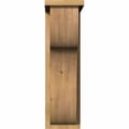 thumbnail image 2 of 7 1/2"W x 14"D x 26"H Carmel Smooth Corbel w/Backplate, Western Red Cedar, 2 of 9