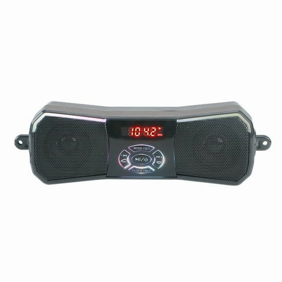Off-Road Motorcycle Speakers 12V Wireless Stereo Audio System Handlebar Mount MP3 AUX-in USB FM No Charging Functio