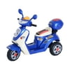 Aosom 6V Kids Ride On Electric Moped Scooter - Blue