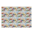 thumbnail image 1 of Fish Cutting Board, Coral Reef Scallop Shells Fish Sea Plants Polyp Murky Nautical Maritime Life, Decorative Tempered Glass Cutting and Serving Board, Large Size, Multicolor, by Ambesonne, 1 of 1