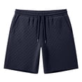 thumbnail image 5 of IWRICH Men's Casual Sweat Shorts Drawstring Summer Beach Stretch Quilted Shorts for Workout Running Navy XXXL, 5 of 5